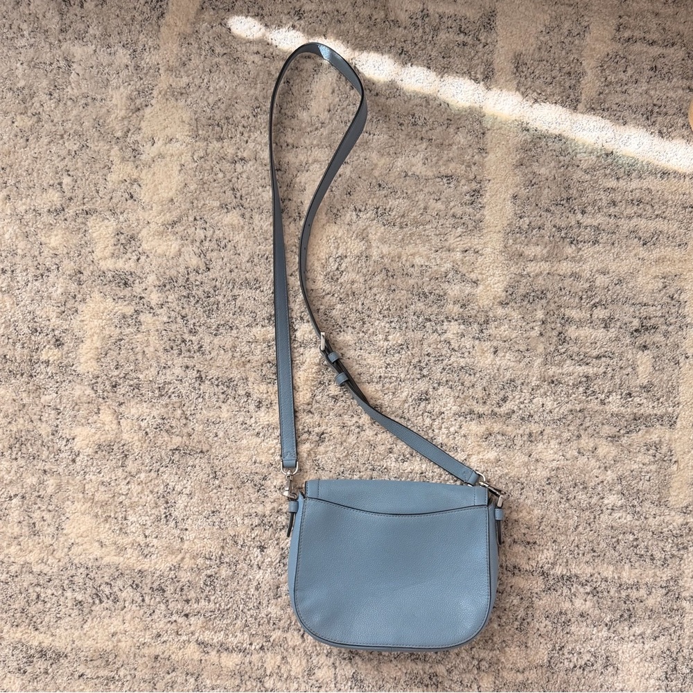 kate spade Powder Blue Crossbody Saddle Bag - Picture 5 of 5